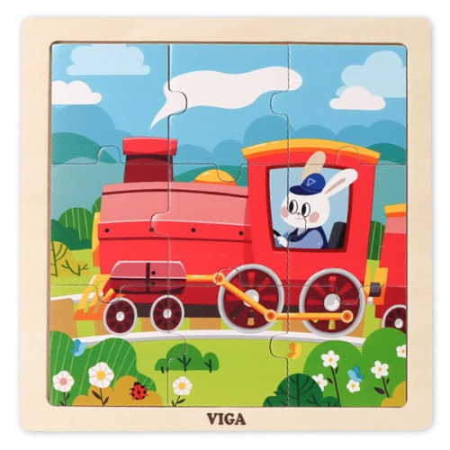 VIGA 9피스 퍼즐 - 기차VIGA 9피스 퍼즐 - 기차리틀타익스 노원점리틀타익스 노원점